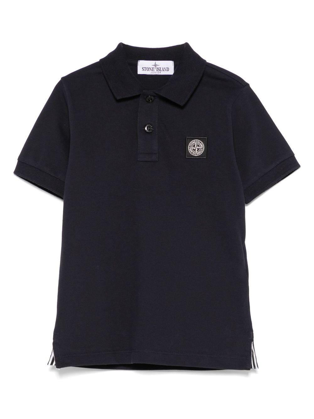Polo blu mini logo compass vecchio