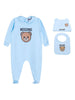 Set neonato celeste con motivo Teddy Bear