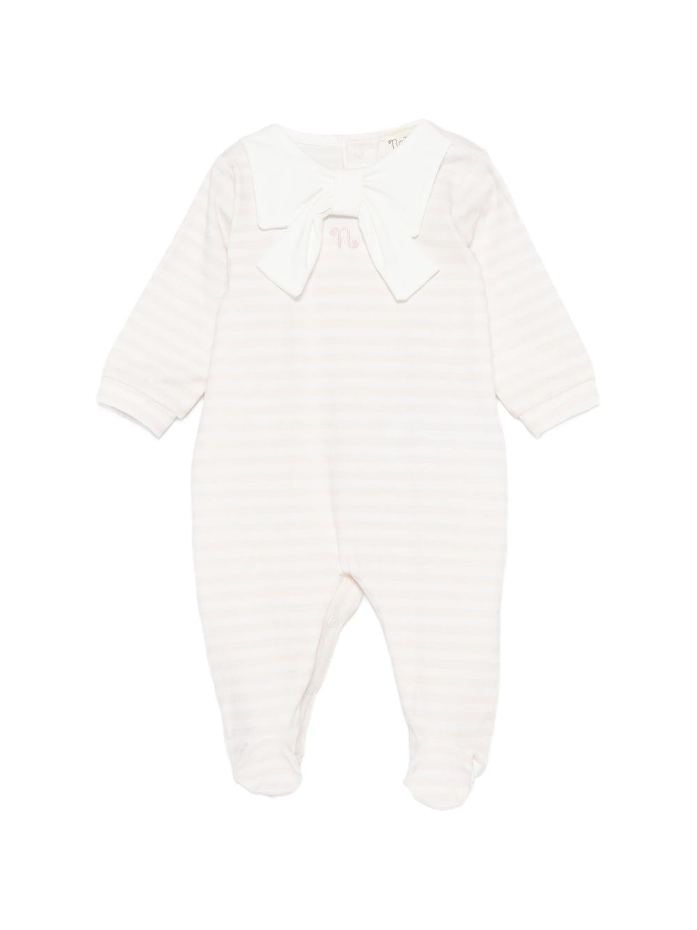 Tutina a righe con fiocco E26400 ROSA NANAN KIDS 