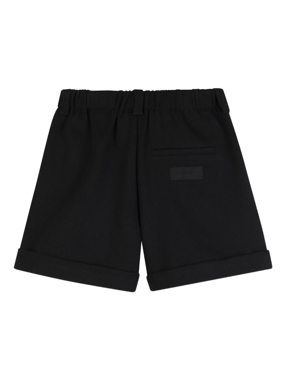 Shorts a vita alta con risvolto H31162 09B GIVENCHY KIDS 