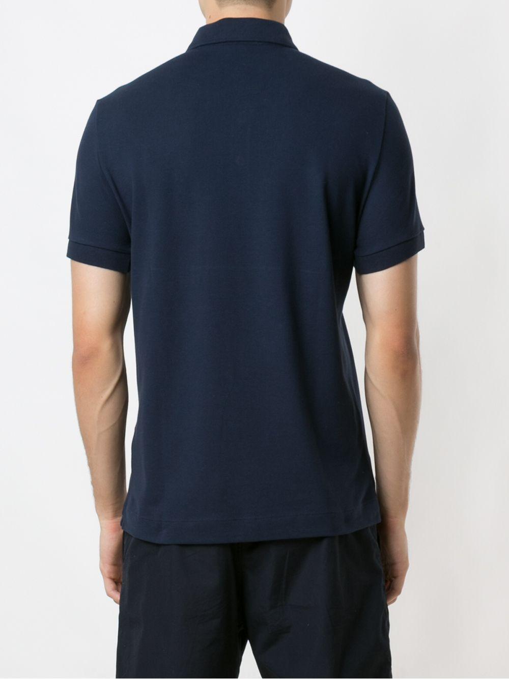 Polo blu notte logo ricamo tono su tono PH5522 166 LACOSTE 