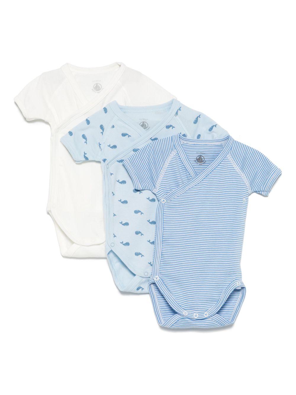 Set blu fantasia neonato (3pz) A0CCZ 00 PETIT BATEAU KIDS 