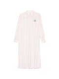 Abito camicia in cotone con ricamo