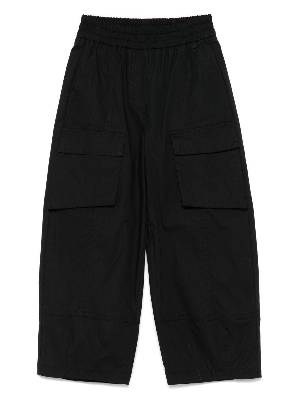 Pantalone cargo nero 41E4065132 0050 MONNALISA KIDS 
