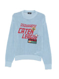 Maglione girocollo in cotone a maniche lunghe