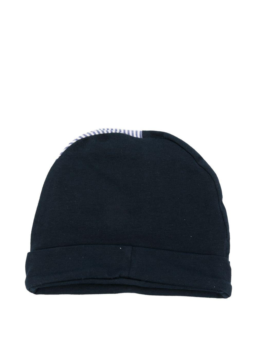 Berretto a righe in cotone E26131 BLU NANAN KIDS 