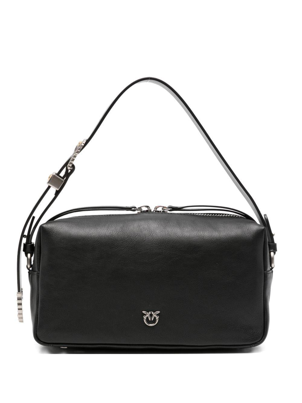 Borsa a spalla in pelle con dettaglio fibbia 106761A2JG Z99O PINKO 