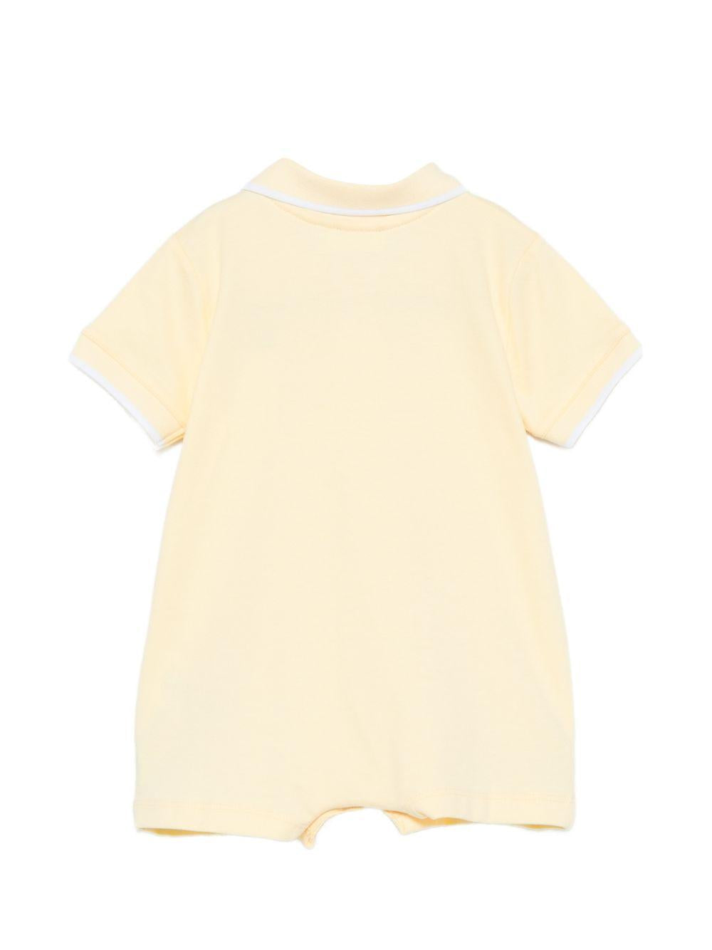 Pagliaccetto in cotone con orsetto E26171 GIALLO NANAN KIDS 