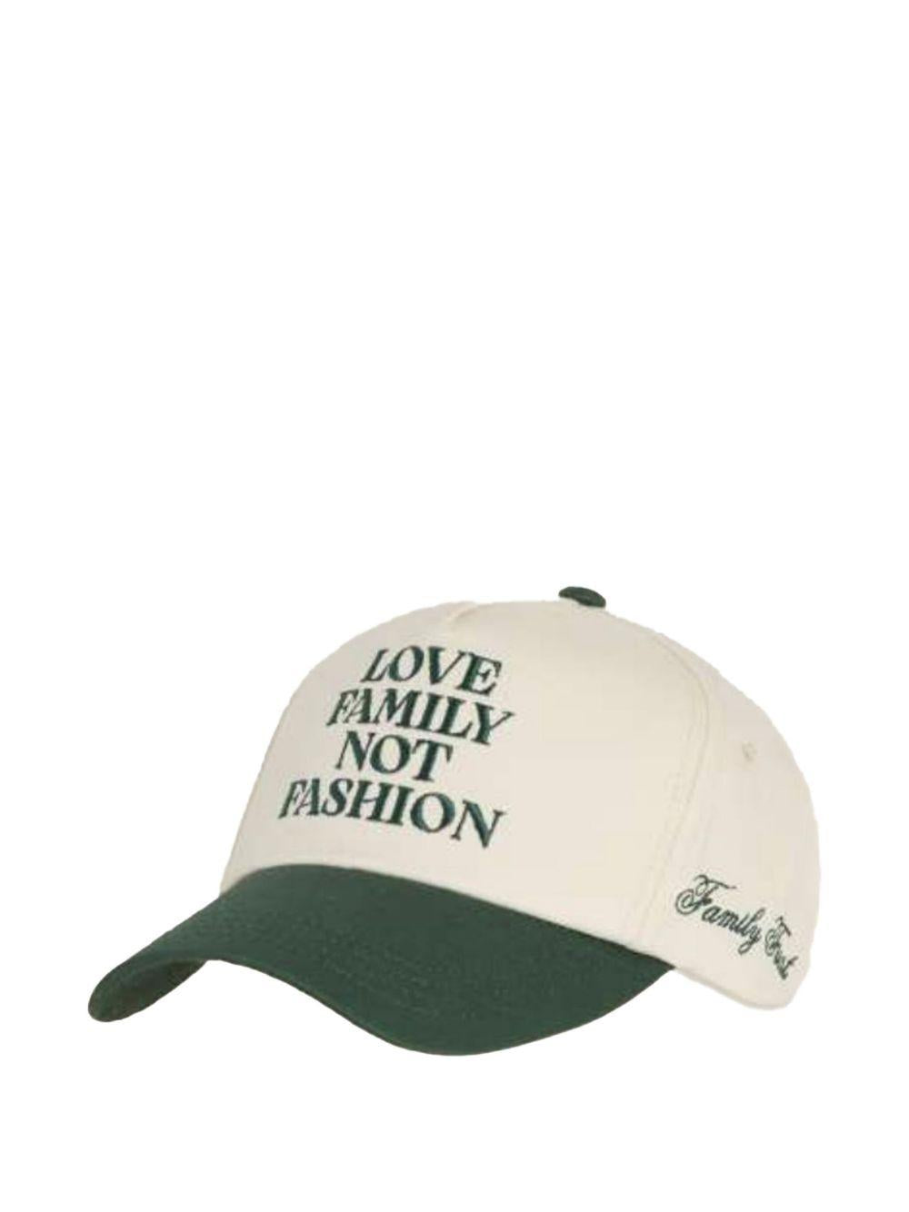 Cappello baseball verde slogan ricamato