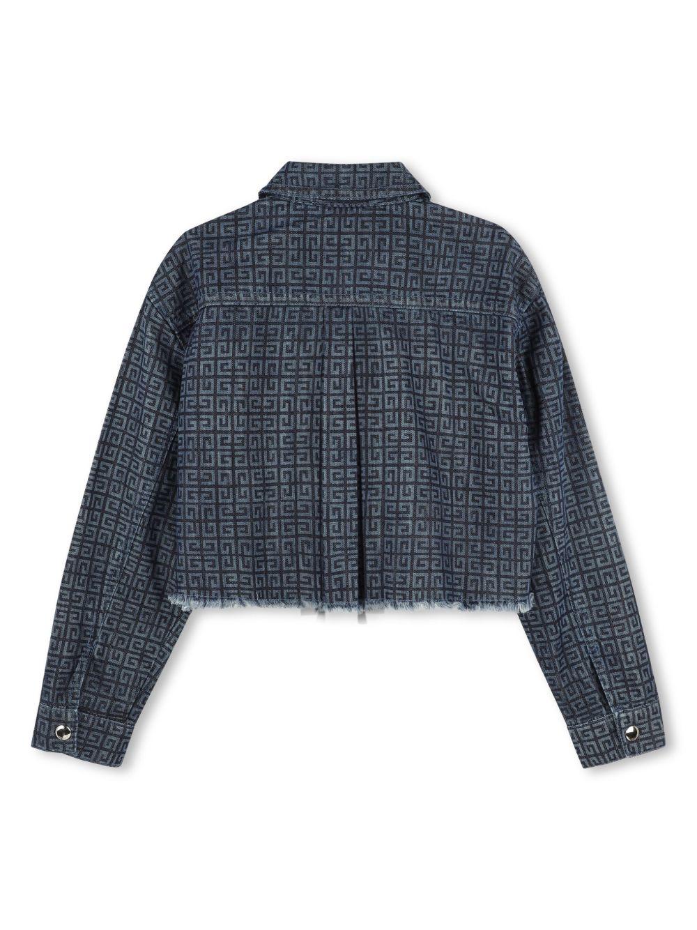 Giubbino denim logo monogram H30774 Z01 GIVENCHY KIDS 