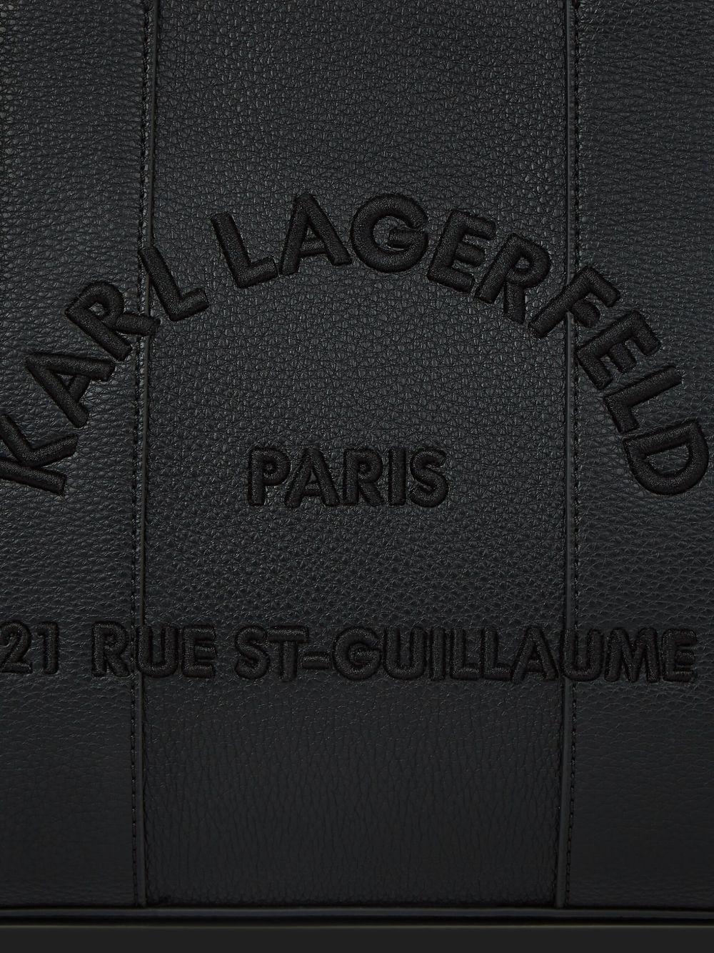 Borsa a mano con logo goffrato e tracolla B1W30041NN 999 KARL LAGERFELD 