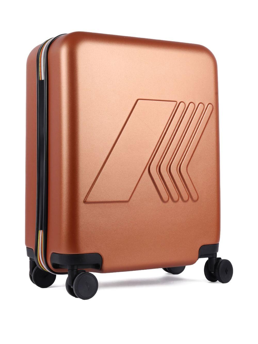 Valigia arancione Eudoxie con logo goffrato K81372W WGG K-WAY 
