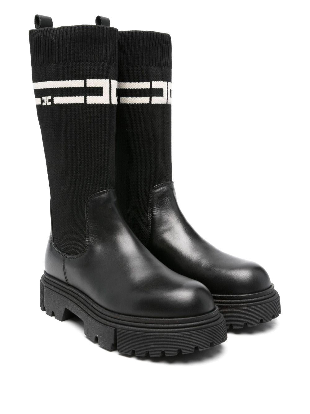 Stivali con Punta Tonda e Suola in Gomma F4A6E04271316 930 ELISABETTA FRANCHI KIDS 