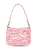 Borsa parisienne mini rosa in paillettes