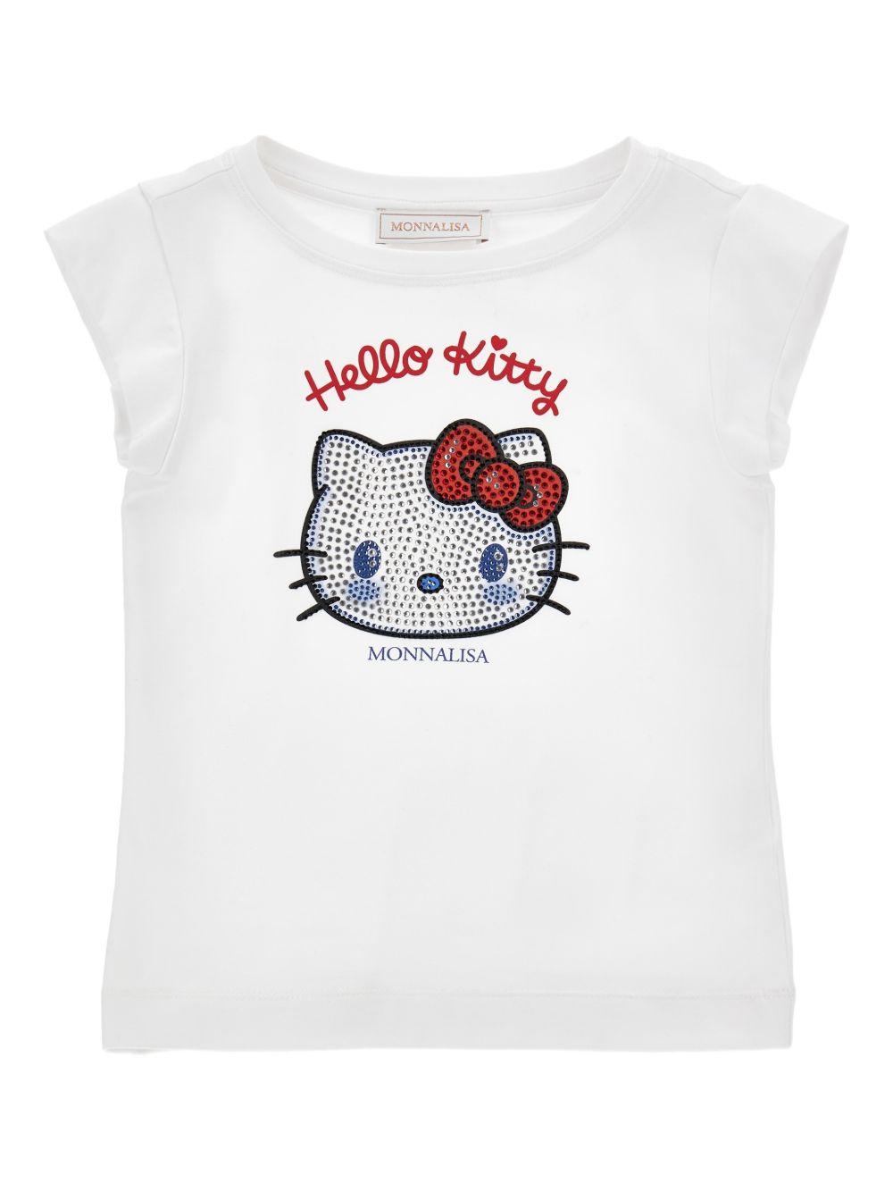 T-shirt Hello Kitty con paillettes 19G6177005 0099 MONNALISA KIDS 
