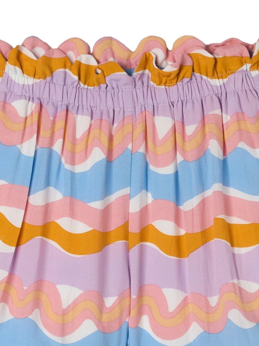 Shorts multicolore con bordi smerlati TY6B09Z3442 999MC STELLA MCCARTNEY KIDS 