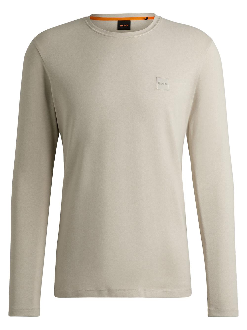 Maglia Taks  mini logo petto beige