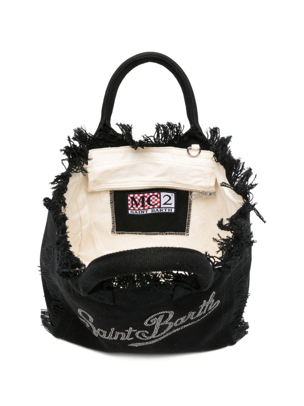 Borsa mare in cotone con frange COL0001# 02563L MC2 SAINT BARTH KIDS 