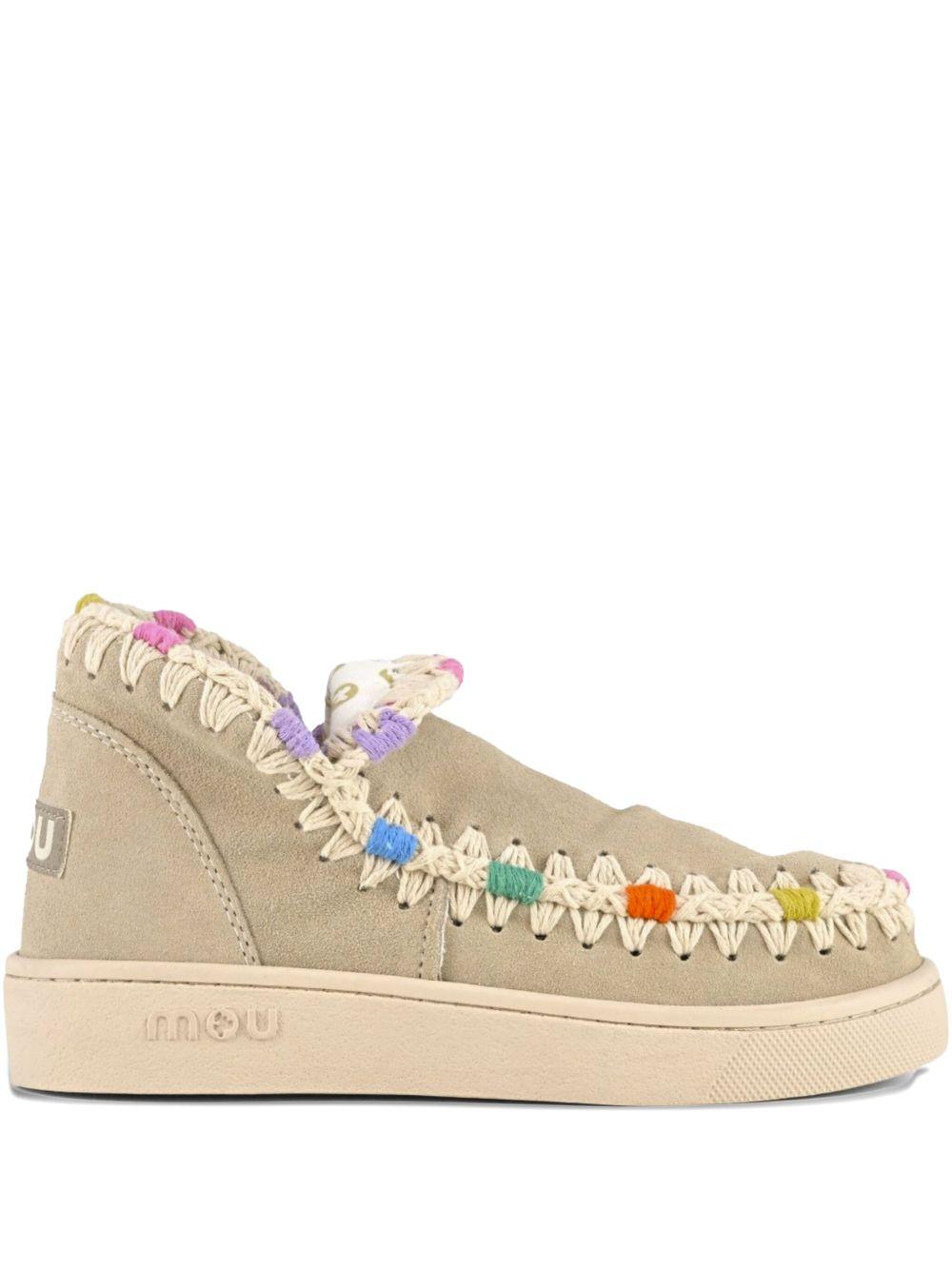 Summer eskimo sneaker overstitching beige MUSW211047A CHLK MOU 