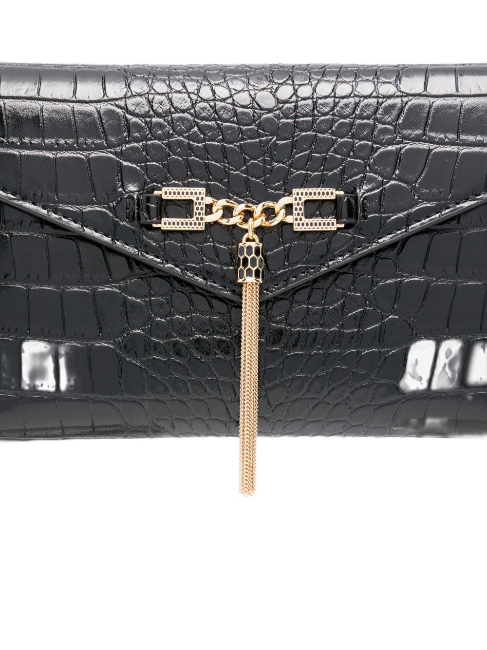Clutch Effetto Coccodrillo con Catena Oro BS56A57E2 110 ELISABETTA FRANCHI 
