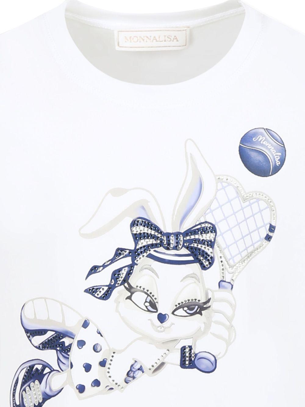 Abuto bianco e blu coniglietta
