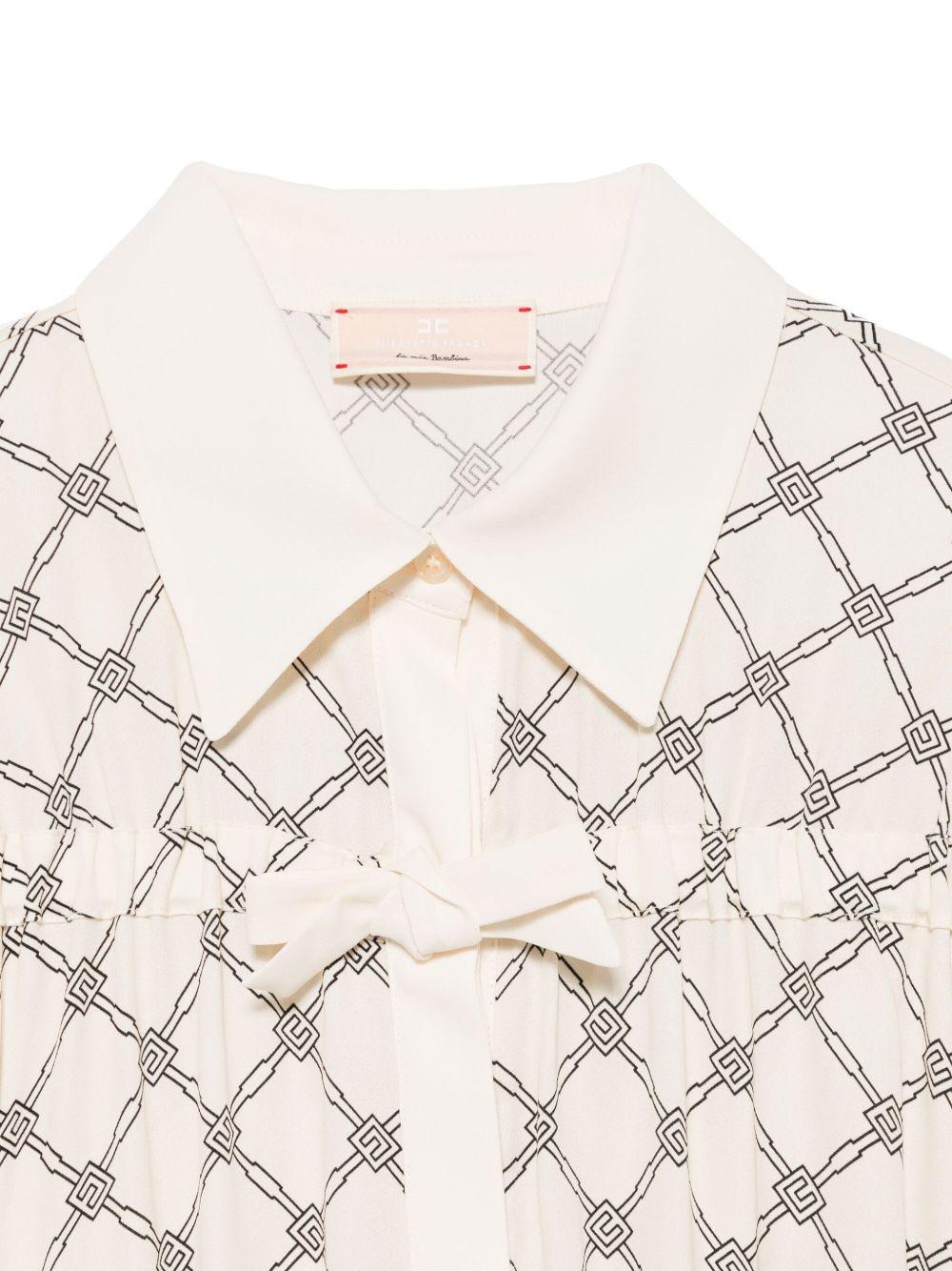 Camicia burro logo all-over