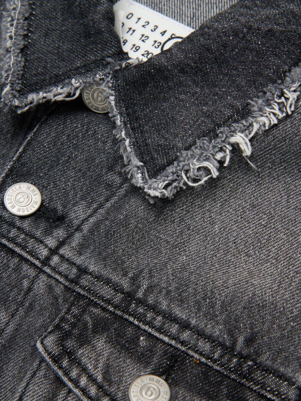 Gilet denim grigio schiarito