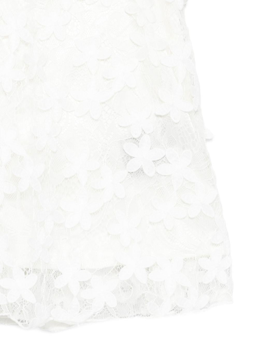 Abito smanicato con volant BY1D51U0263 100 BALMAIN KIDS 