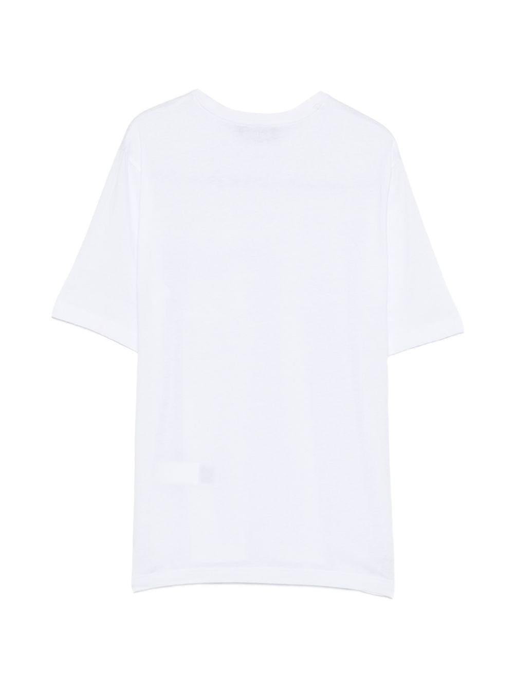T-shirt in cotone con girocollo DQ3166D004G DQ100 DSQUARED KIDS 