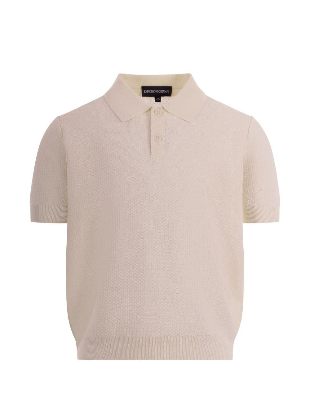Polo in maglia con colletto EB001222AF23412 U0007 EMPORIO ARMANI KIDS 