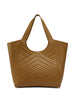 Borsa Tote puzzle verde oliva