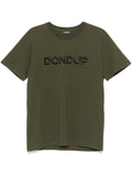 Military Green Print Logo T-Shirt