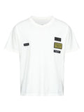 T-shirt in cotone con patch applicate