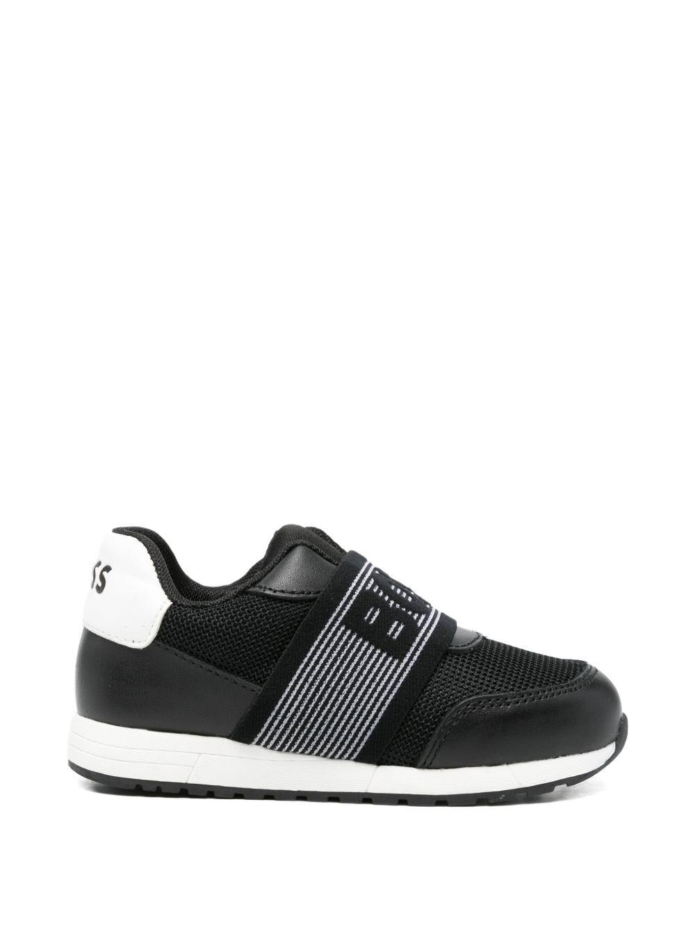 Sneakers slip-on in tessuto e pelle J52822 09B BOSS KIDSWEAR 