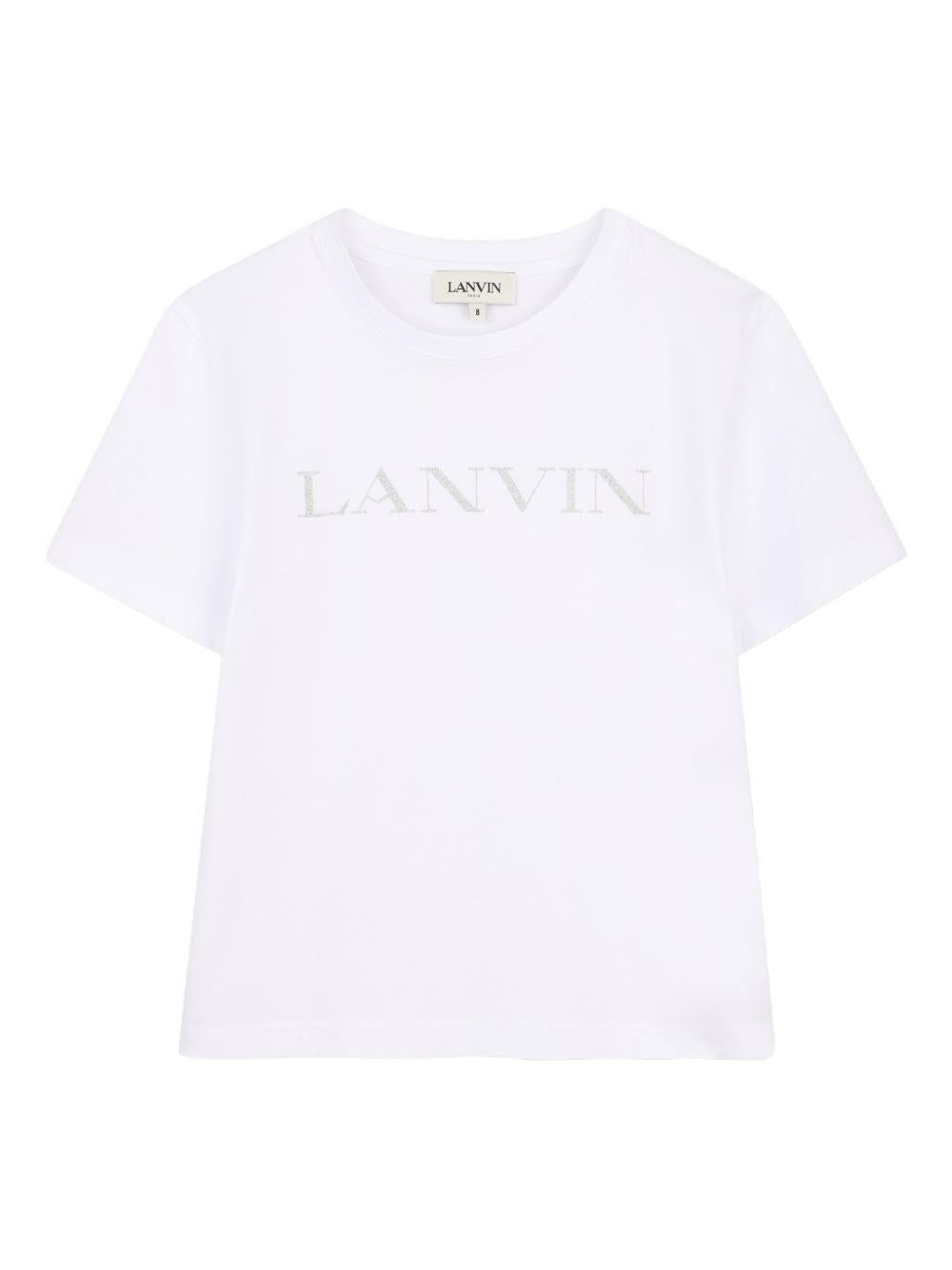 T-shirt con logo ricamato N30335 10P LANVIN KIDS 