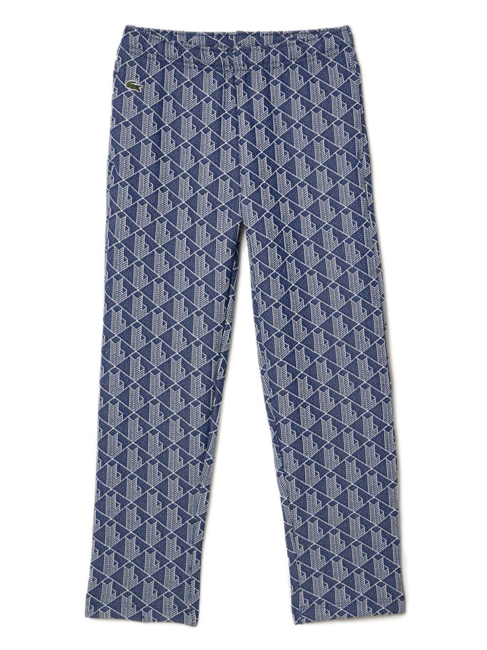 Pantatuta celeste logo all-over XJ1232 HGI LACOSTE KIDS 