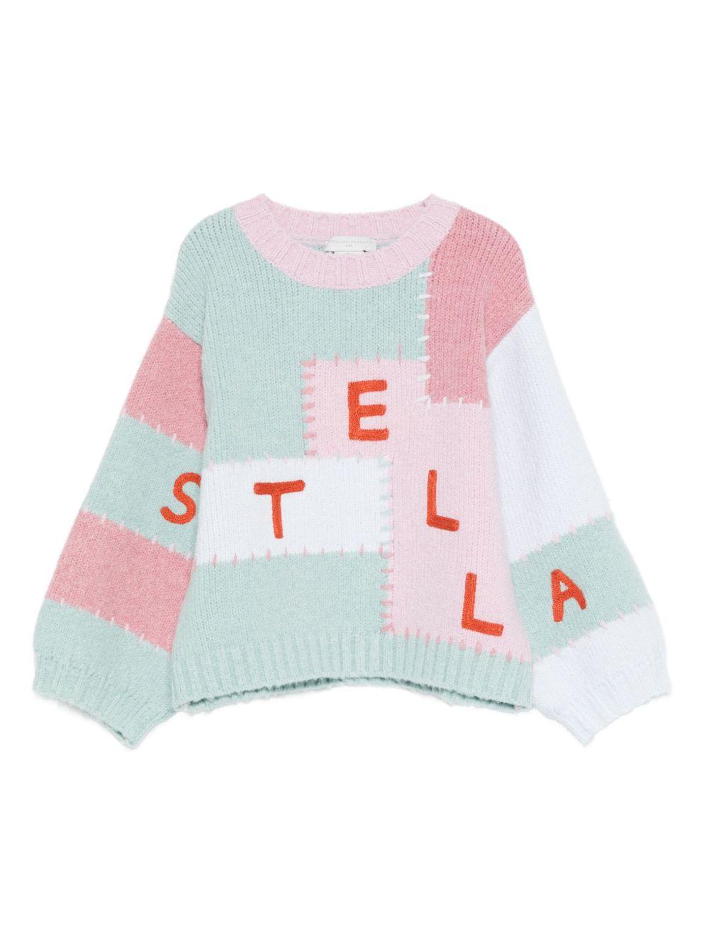 Maglione Multicolorei con Design Patchwork TX9A40Z3367 999 STELLA MCCARTNEY KIDS 