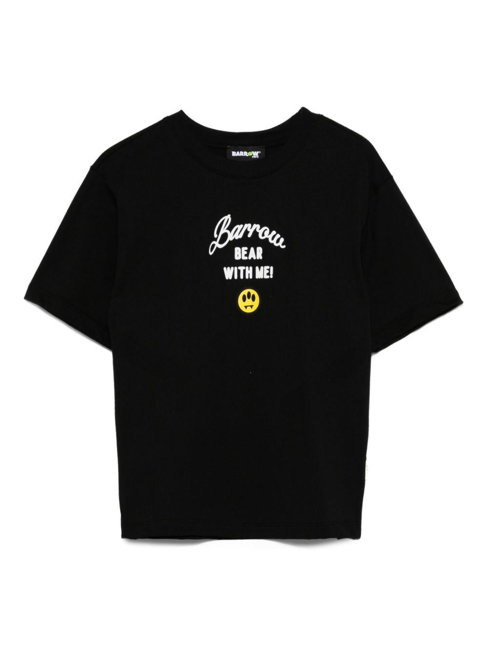 T-shirt a Maniche Corte con Ricamo Teddy Bear F5BKJGTH133 110 BARROW KIDS 