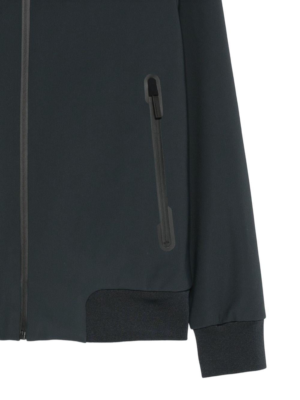 Giacca grigio scuro con zip e cappuccio W25044 11 RRD 