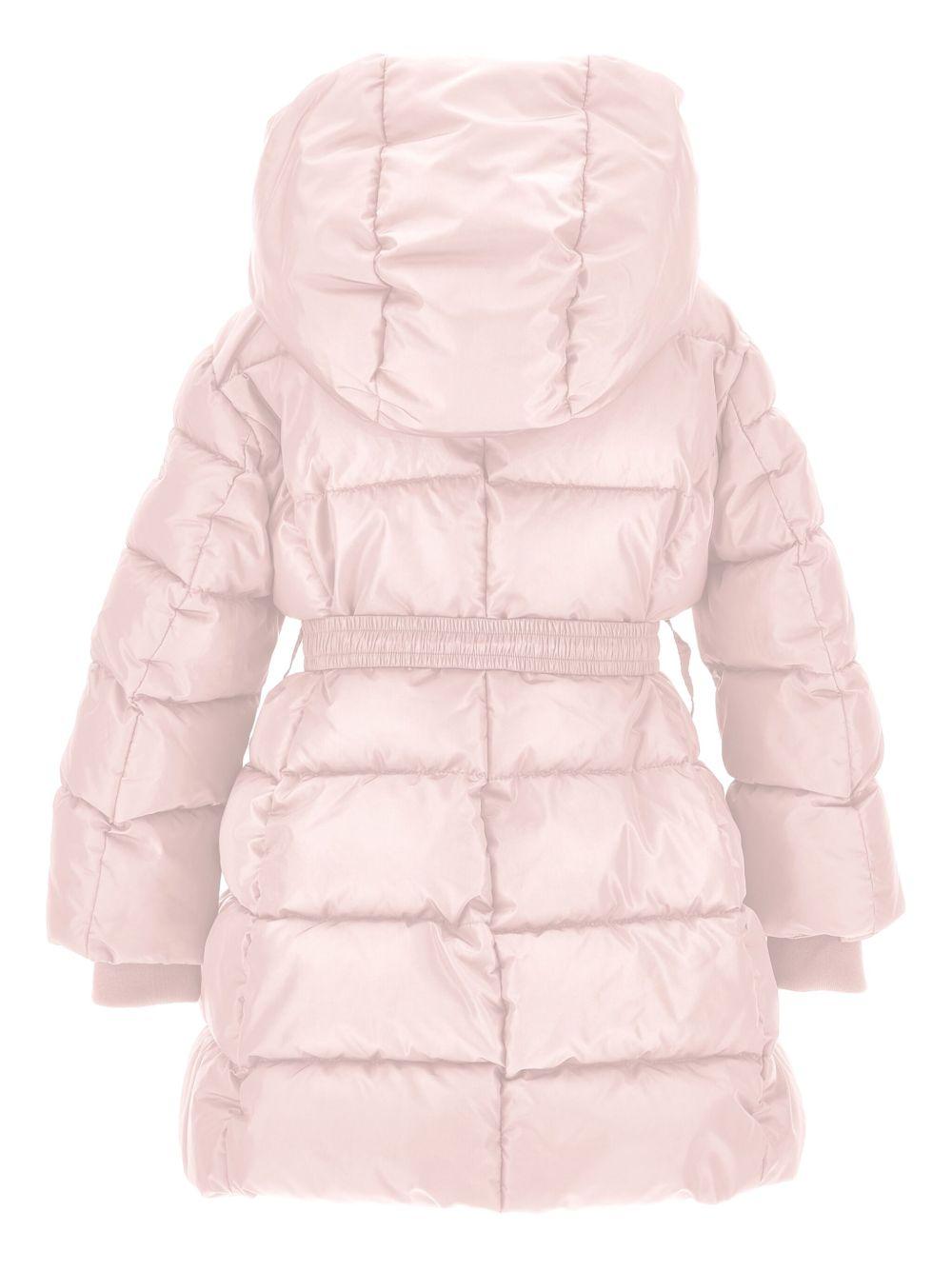 Cappotto Imbottito Rosa Chiaro con Cintura 17F1016020 0090 MONNALISA KIDS 