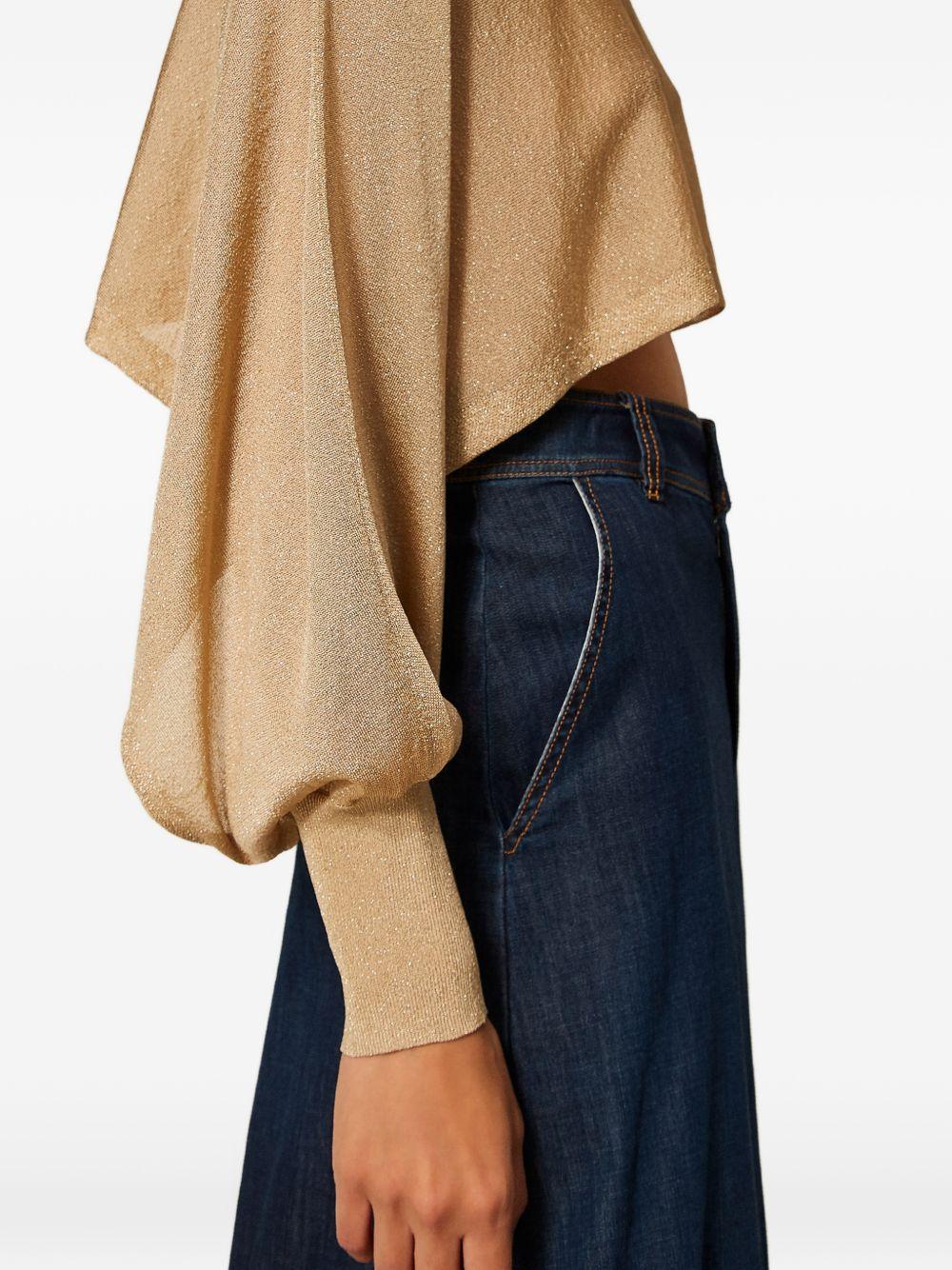 Maglia cropped con maniche balloon 261TP3124 13372 TWINSET 