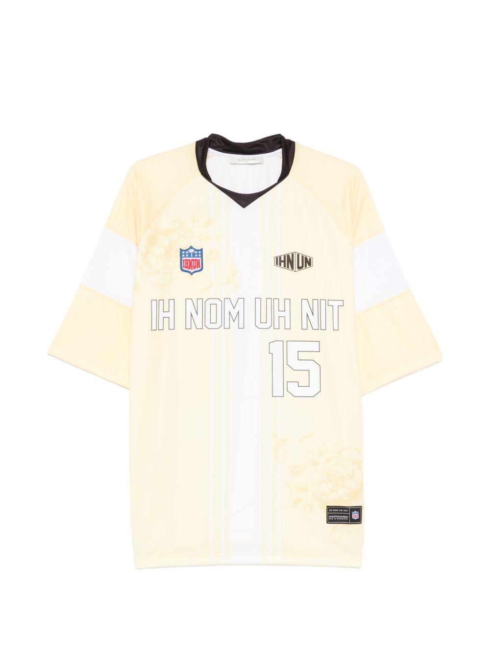 T-shirt con scollo a V e stampa NUS26233 811 IH NOM UH NIT 