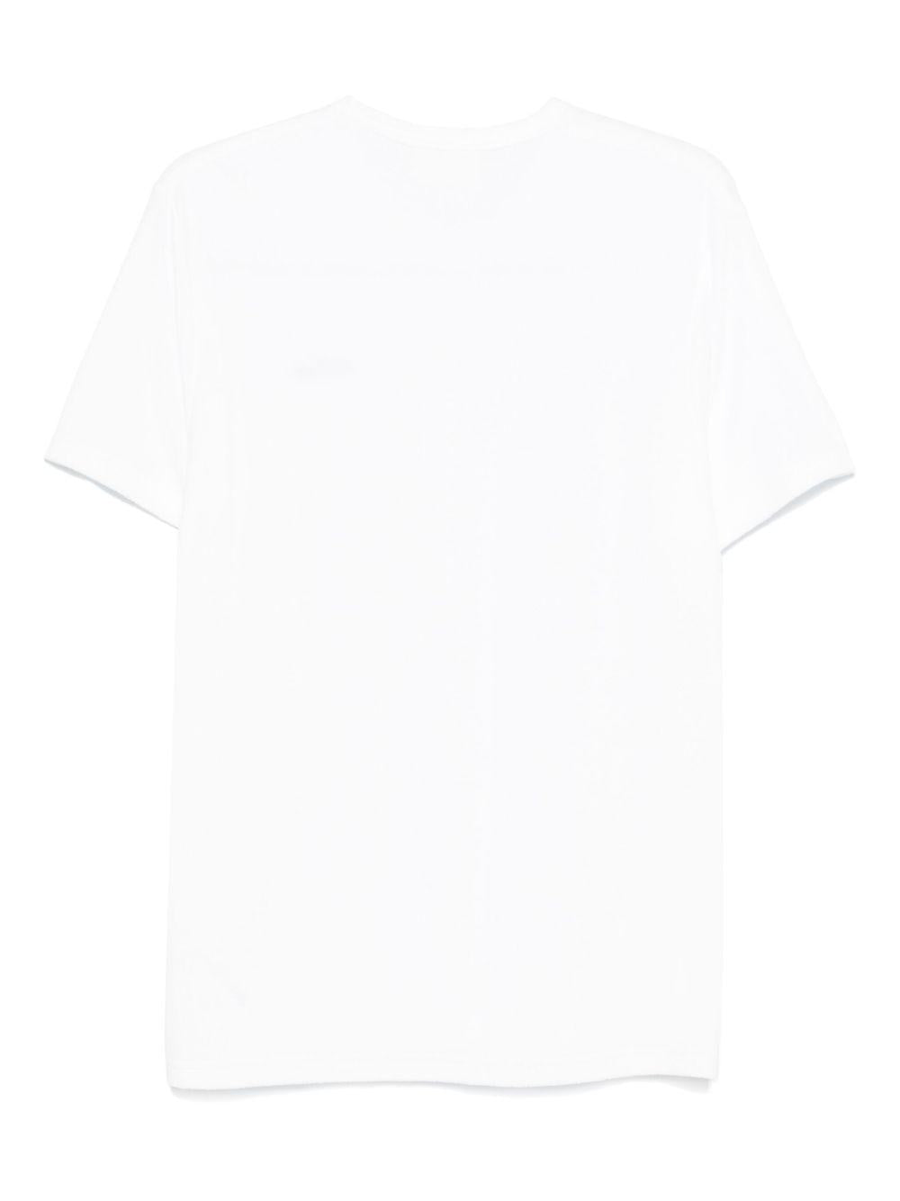 T-shirt gary bianca mini logo lettering