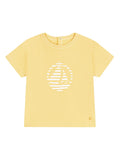 T-shirt gialla logo frontale