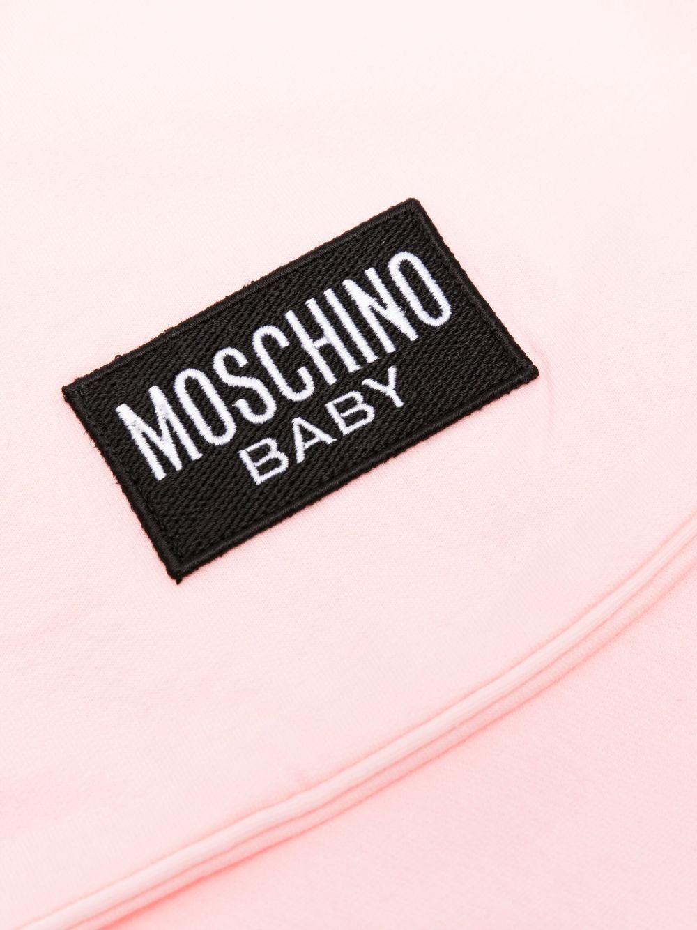 Coperta Rosa con Stampa Orsetto MQB00FLCA40 50209 MOSCHINO KIDS 