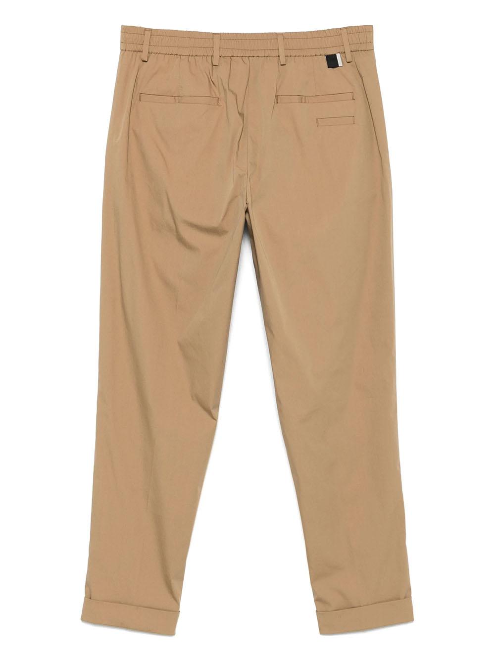 Pantalone riviera slim fit cammello