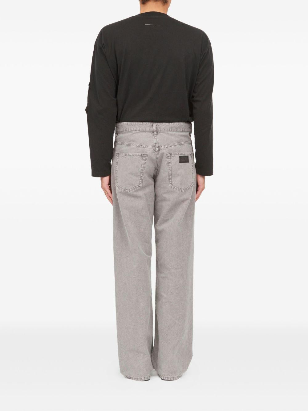 Jeans in cotone a gamba dritta SH0LA0036M35736 854 MM6 MAISON MARGIELA 