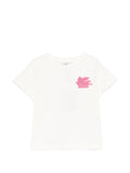 T-shirt con logo ricamato