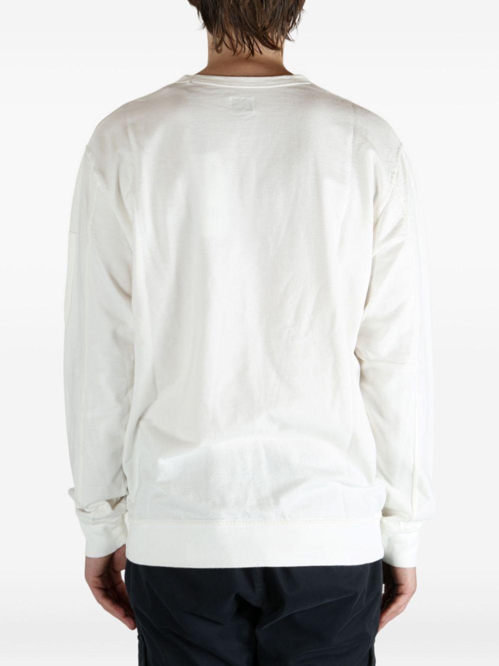 Felpa in cotone con collo girocollo RCCMSS711A002246G 103 CP COMPANY 