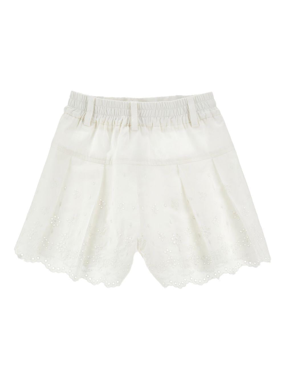 Shorts in pizzo con elastico in vita 17G4077043 0099 MONNALISA KIDS 